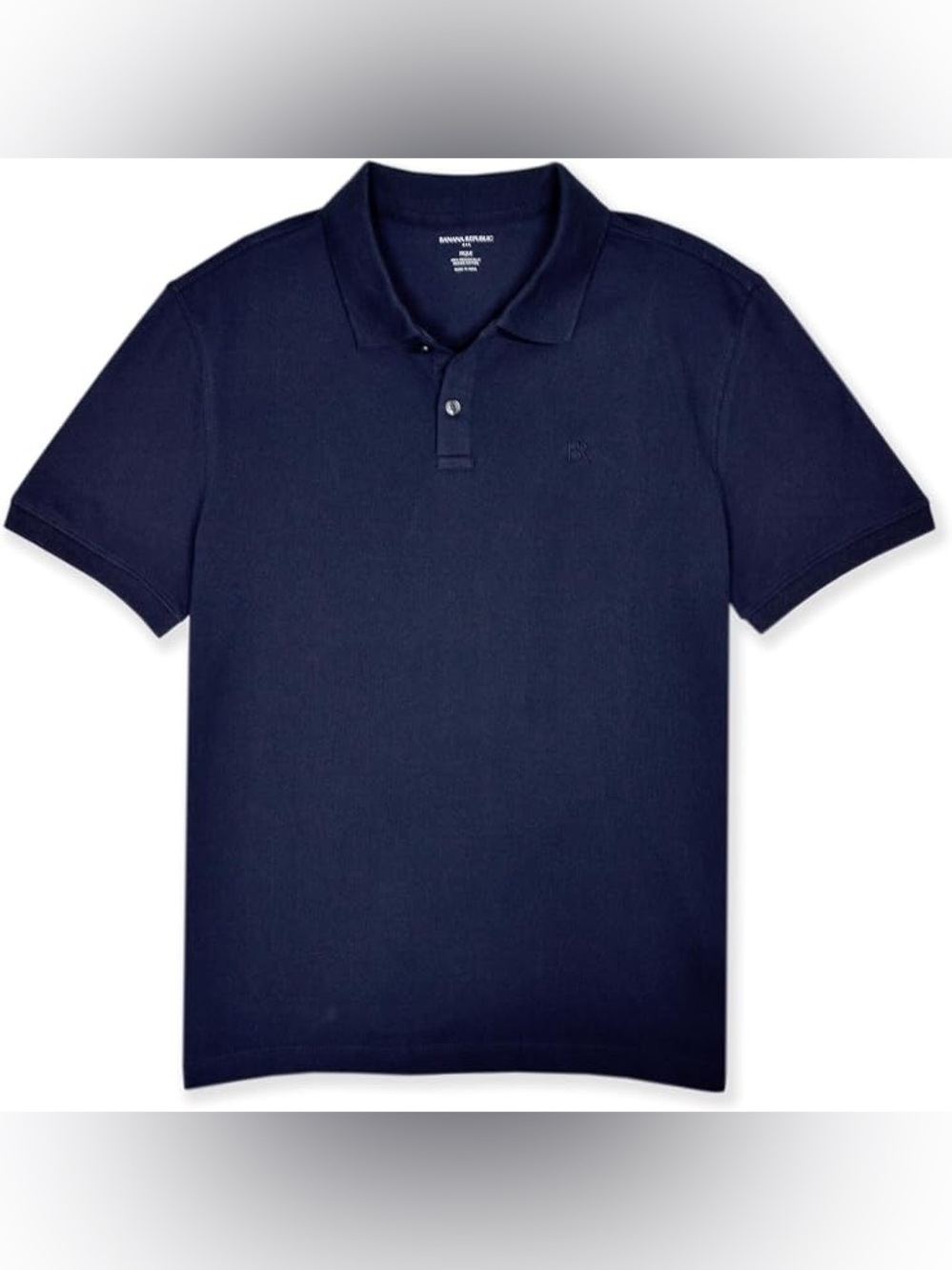 Banana Republic Polo Men's Navy Short Sleeve Smart Casual Minimalist US Open 🎾
